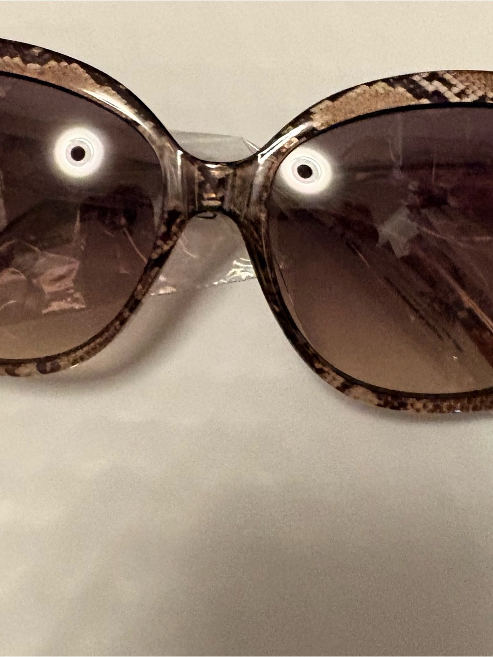 Guess Women’s Oversized Snake-Print Sunglasses - Brown